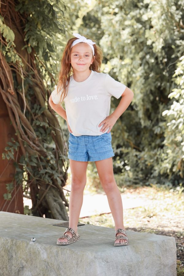 The Made To Love Youth Tee - Heather Dust - Image 3