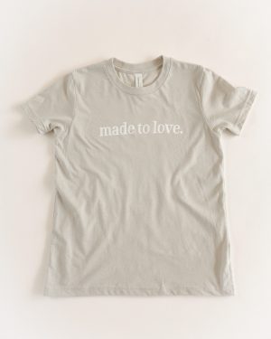 The Made To Love Youth Tee - Heather Dust