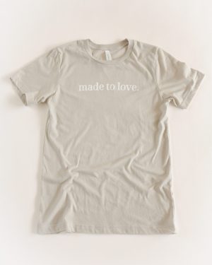 The Made To Love Adult Tee - Heather Dust