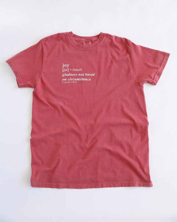 The Joy Tee - Crimson