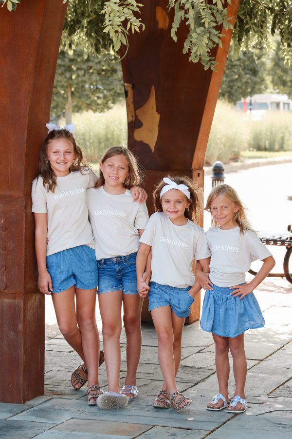 The Made To Love Youth Tee - Heather Dust - Image 5